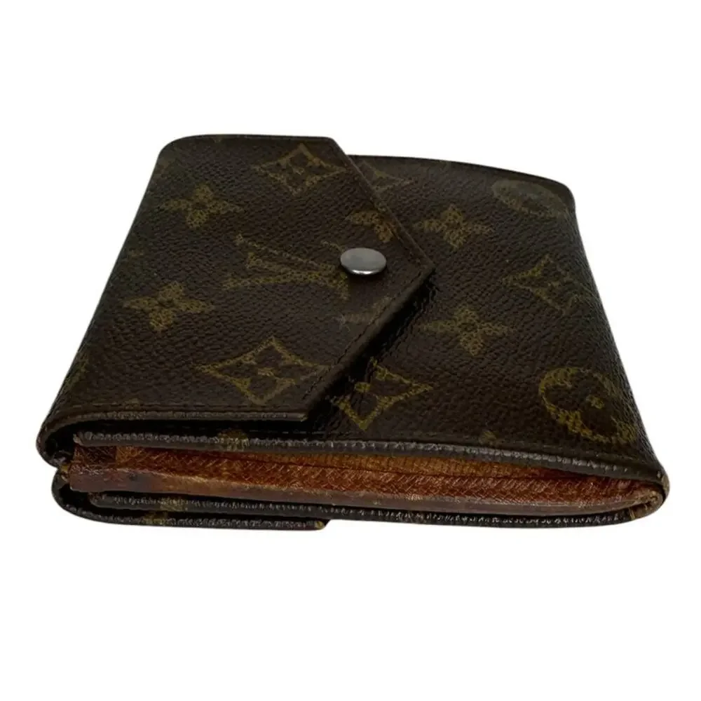 Vintage Louis Vuitton Elise Double Snap Wallet Monogram 1986 Authenticated